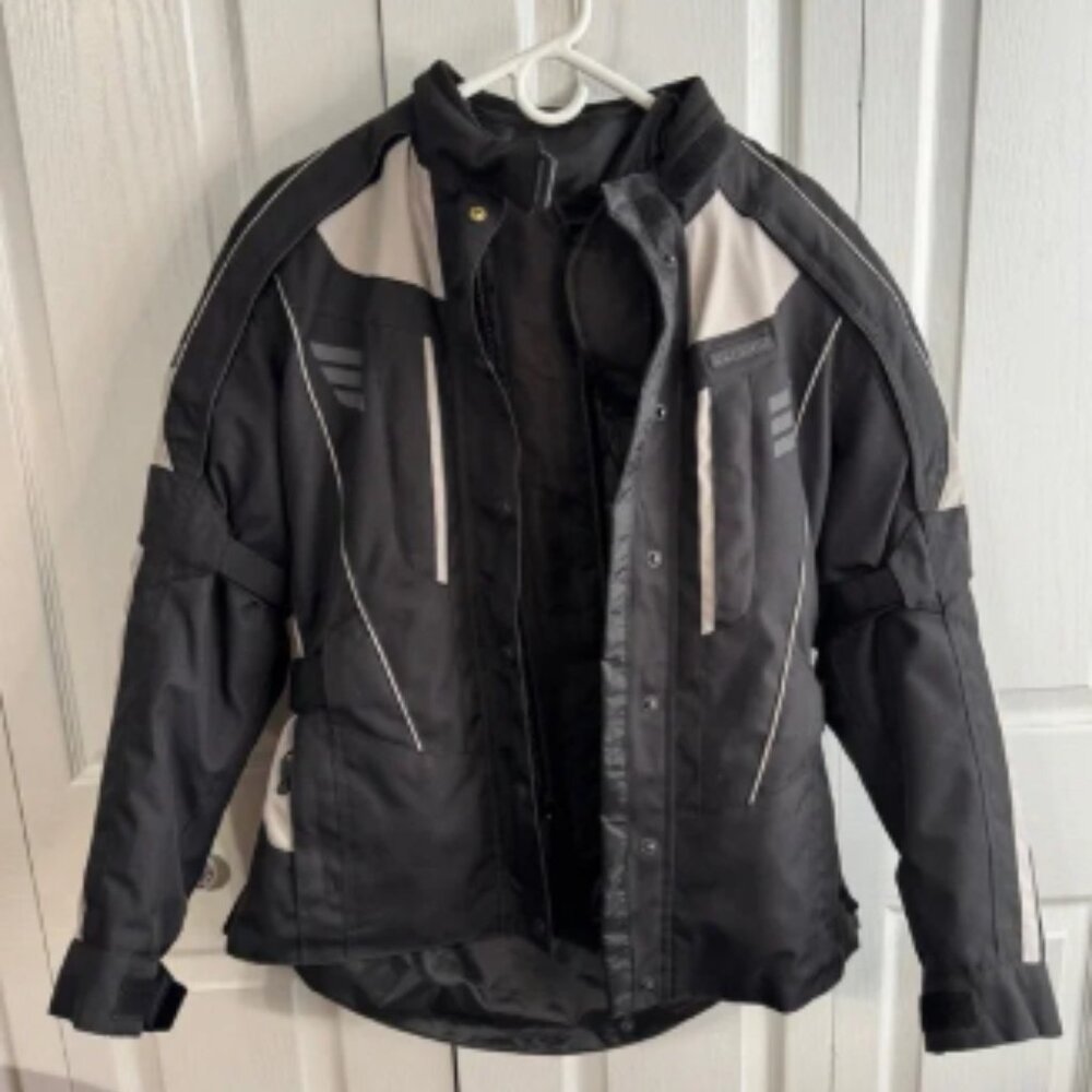 Olympia black gray padded 3 in 1 jacket size small